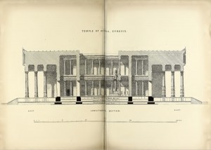Temple of Diana - Longitudinal section