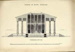 Temple of Diana - Transverse section