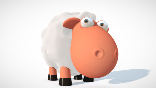 A sheep.